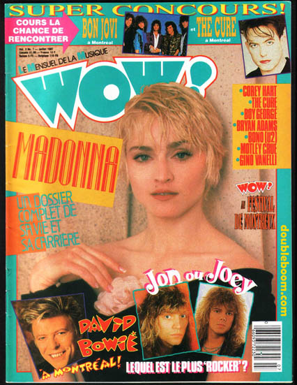 WOW Juillet 1987 - Madonna